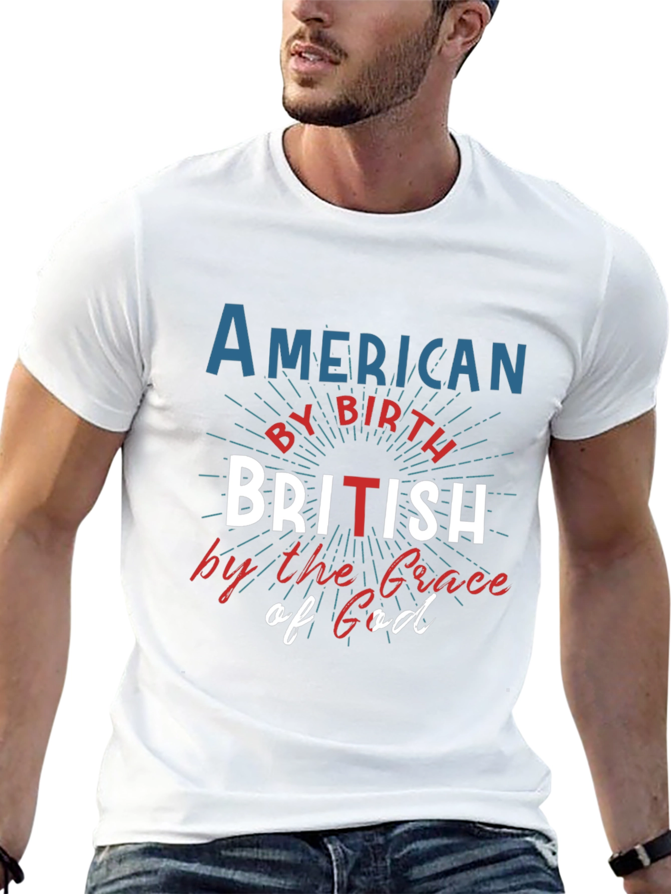 American by Birth British by Grace T-Shirt