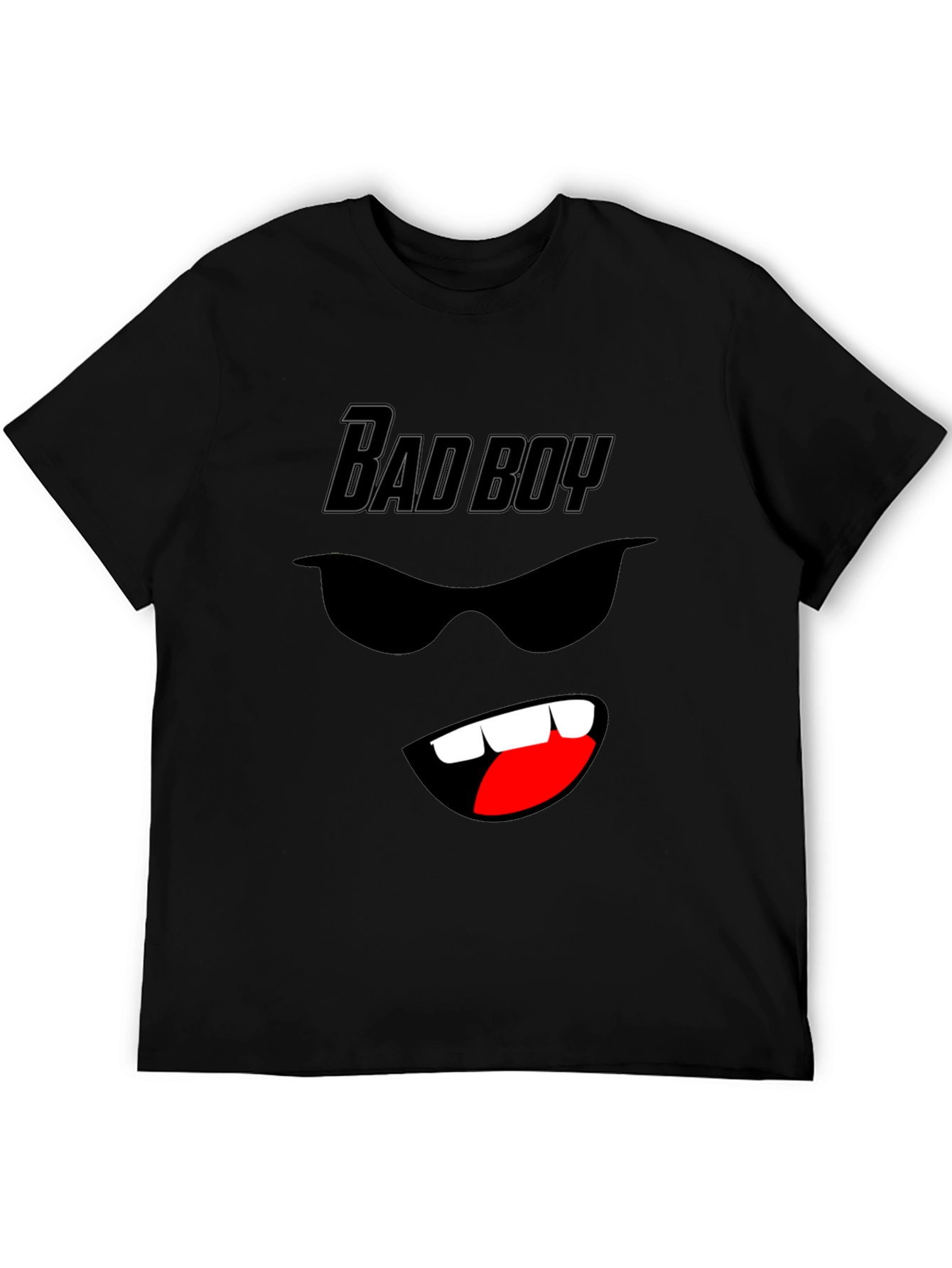 Bad Boy Graphic Tee - Cool Cartoon Face Design