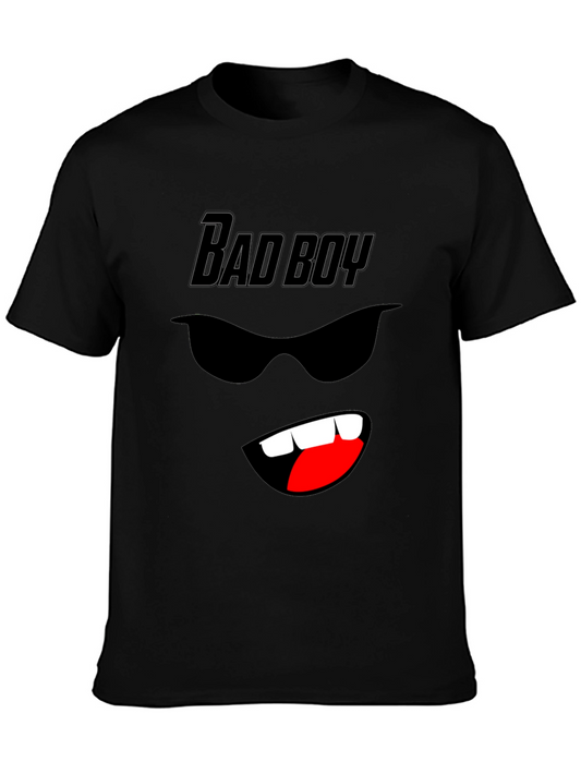 Bad Boy Graphic Tee - Cool Cartoon Face Design