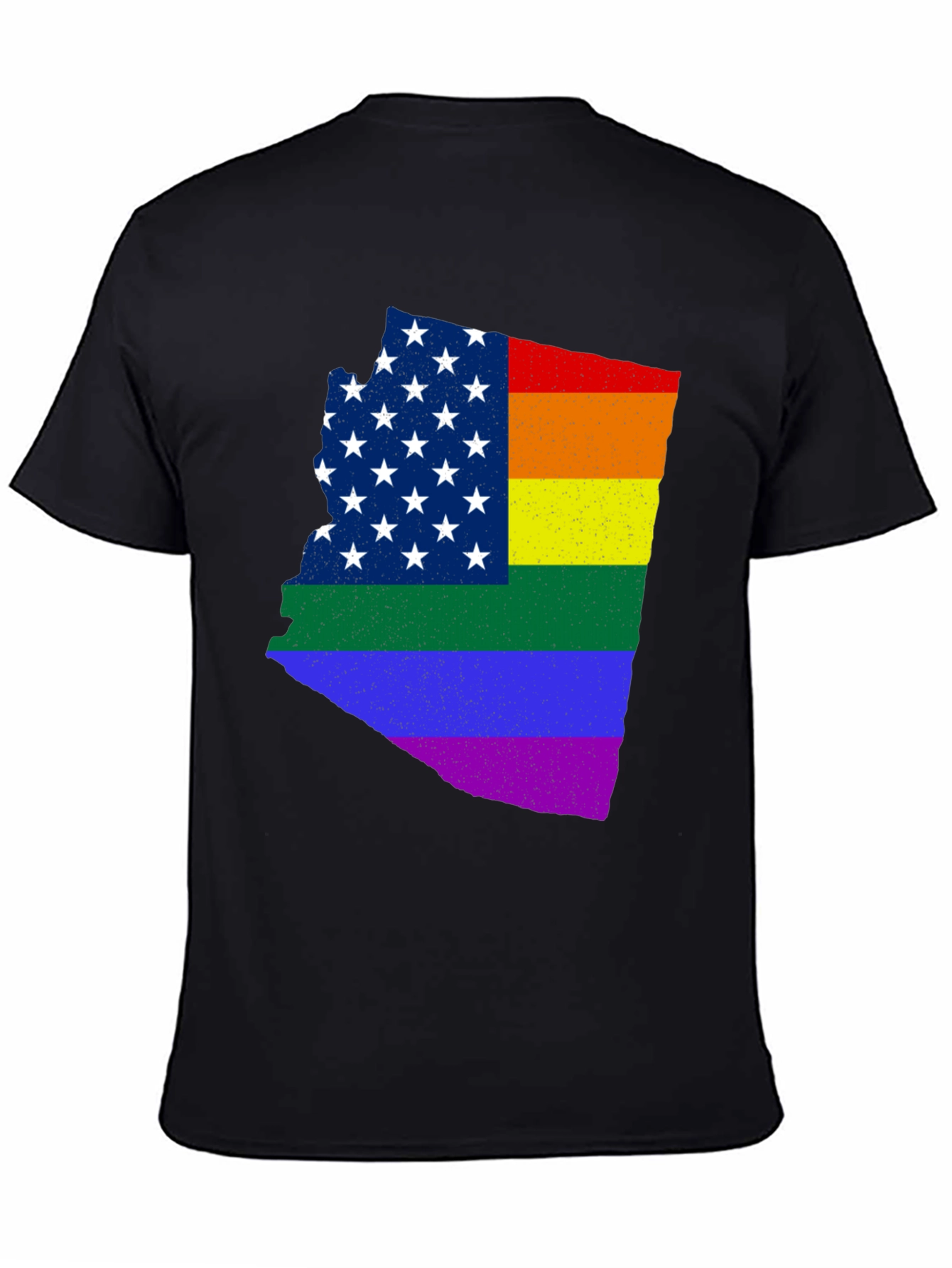 Pride Arizona State Map Graphic Tee - Black