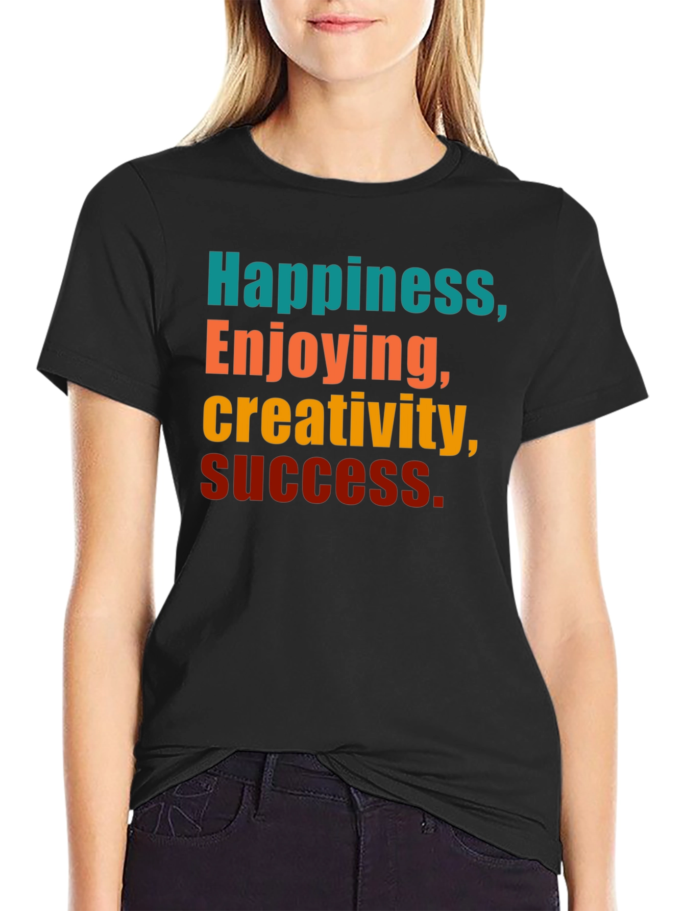 Happiness Creativity Success Graphic T-Shirt