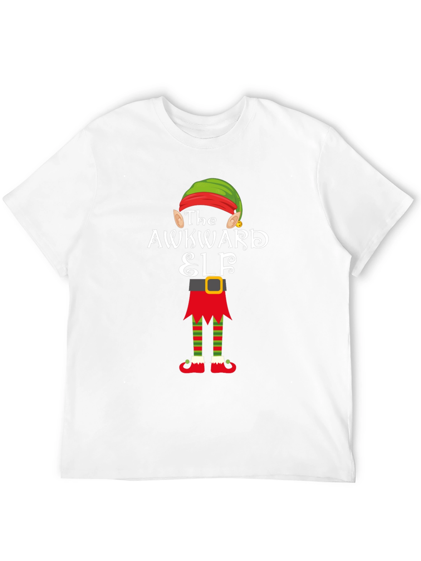 Awkward Elf Graphic Tee - Holiday Fun!