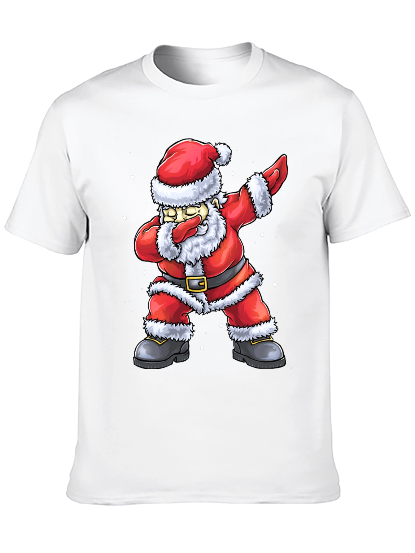 Dabbing Santa Graphic Tee - Holiday Fun