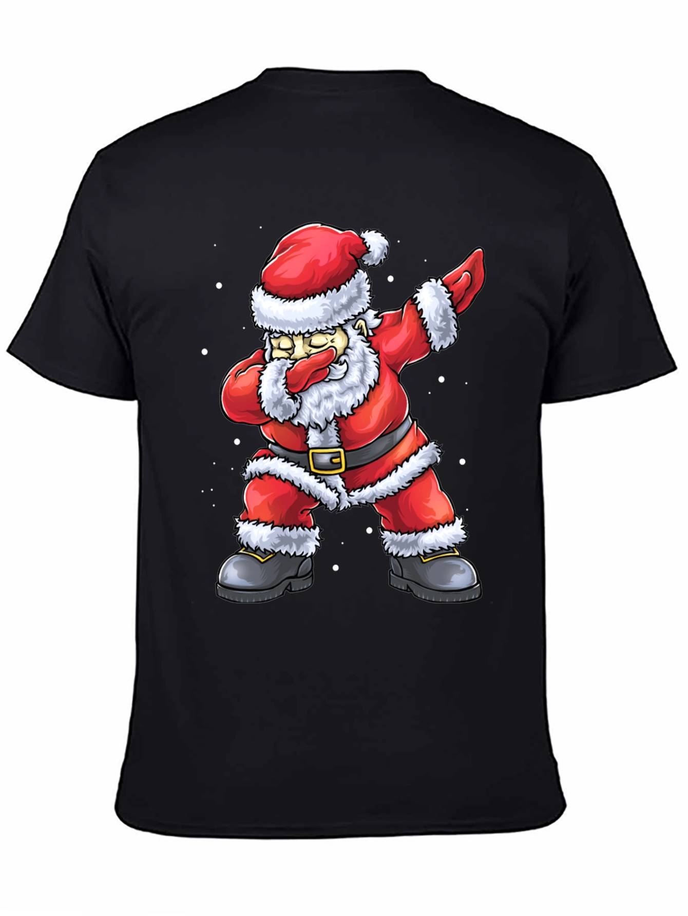 Dabbing Santa Graphic Tee - Holiday Fun