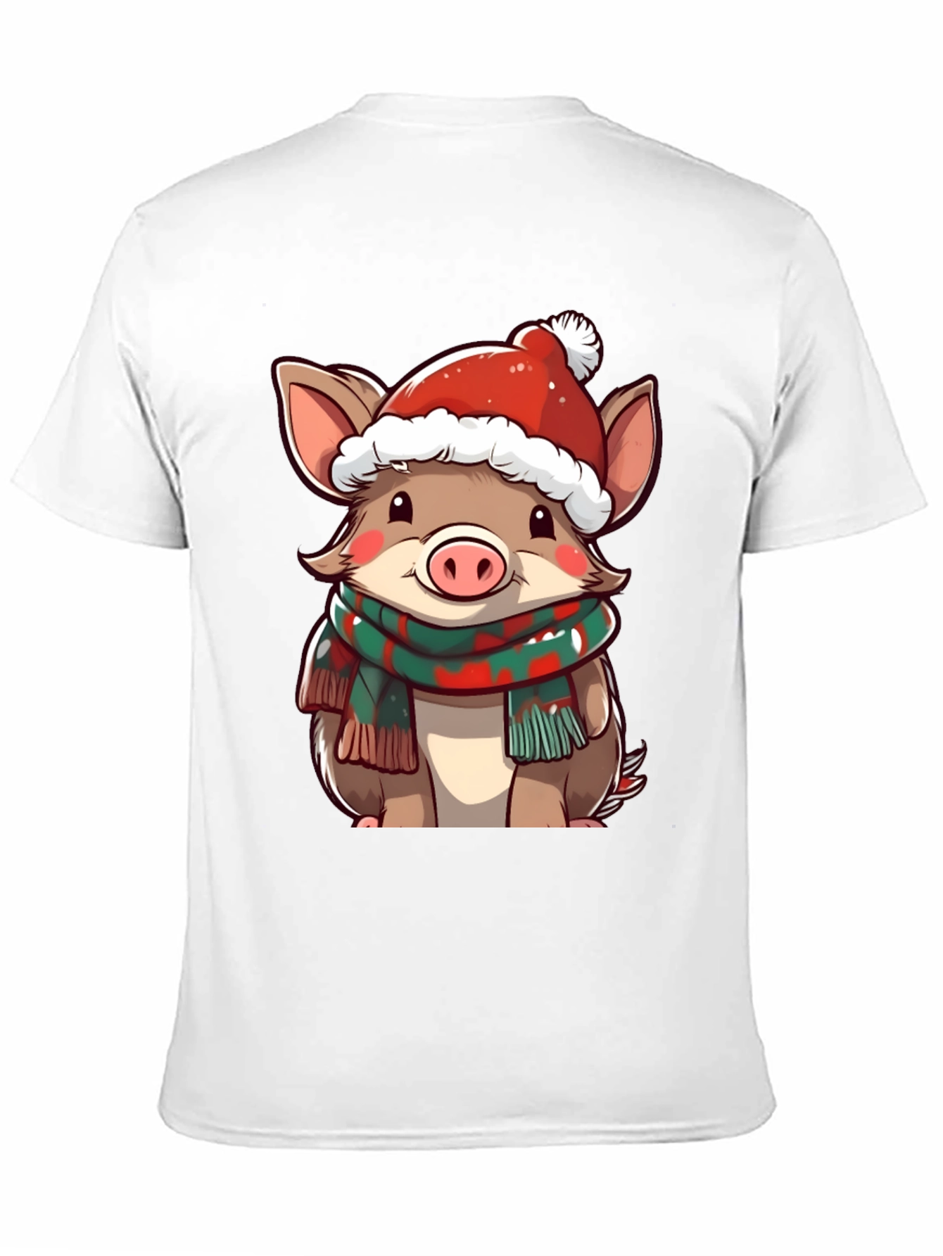 Festive Piglet Graphic Tee - Holiday Style!