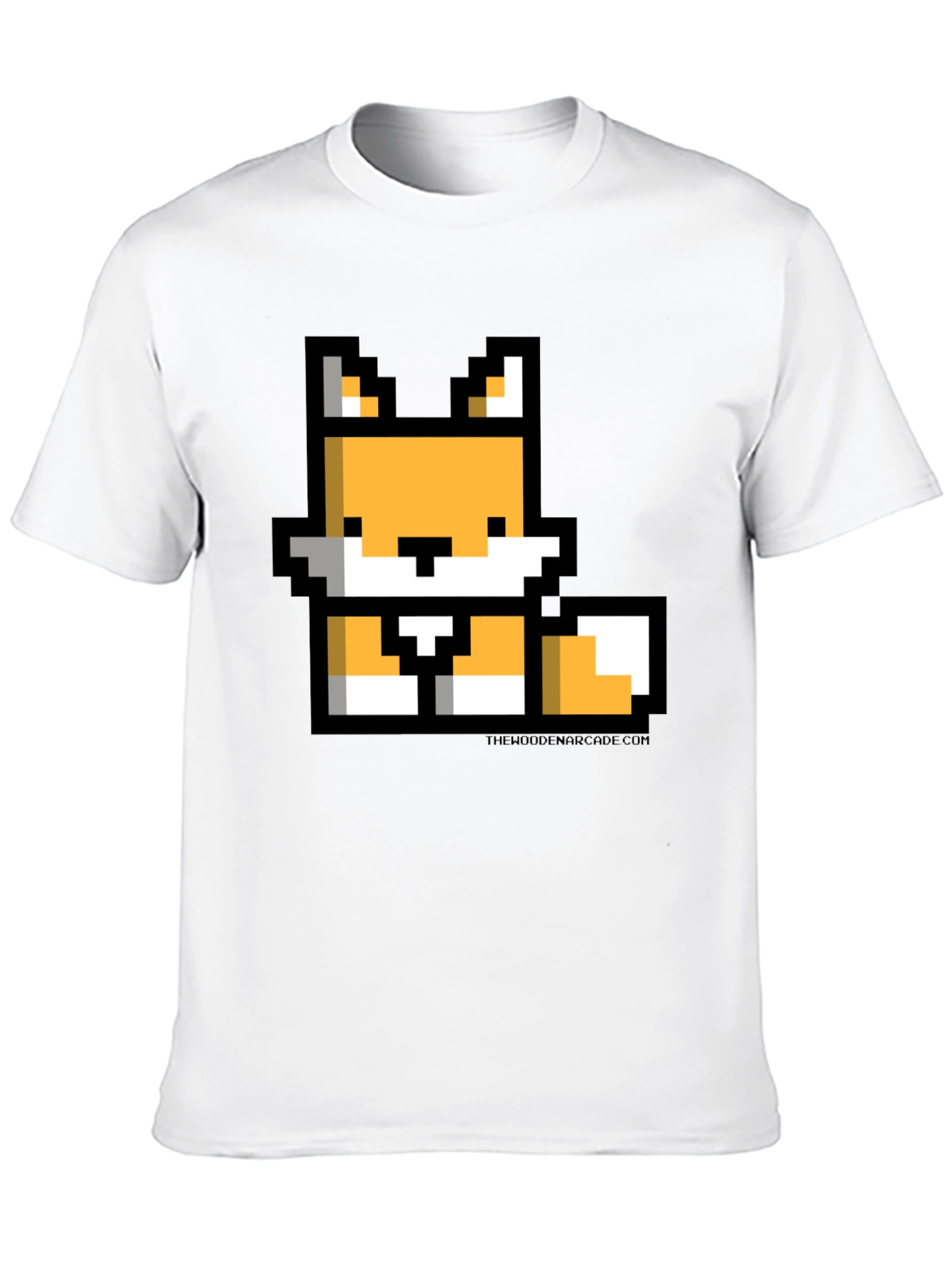 Pixel Fox Black T-Shirt - Gamer Style