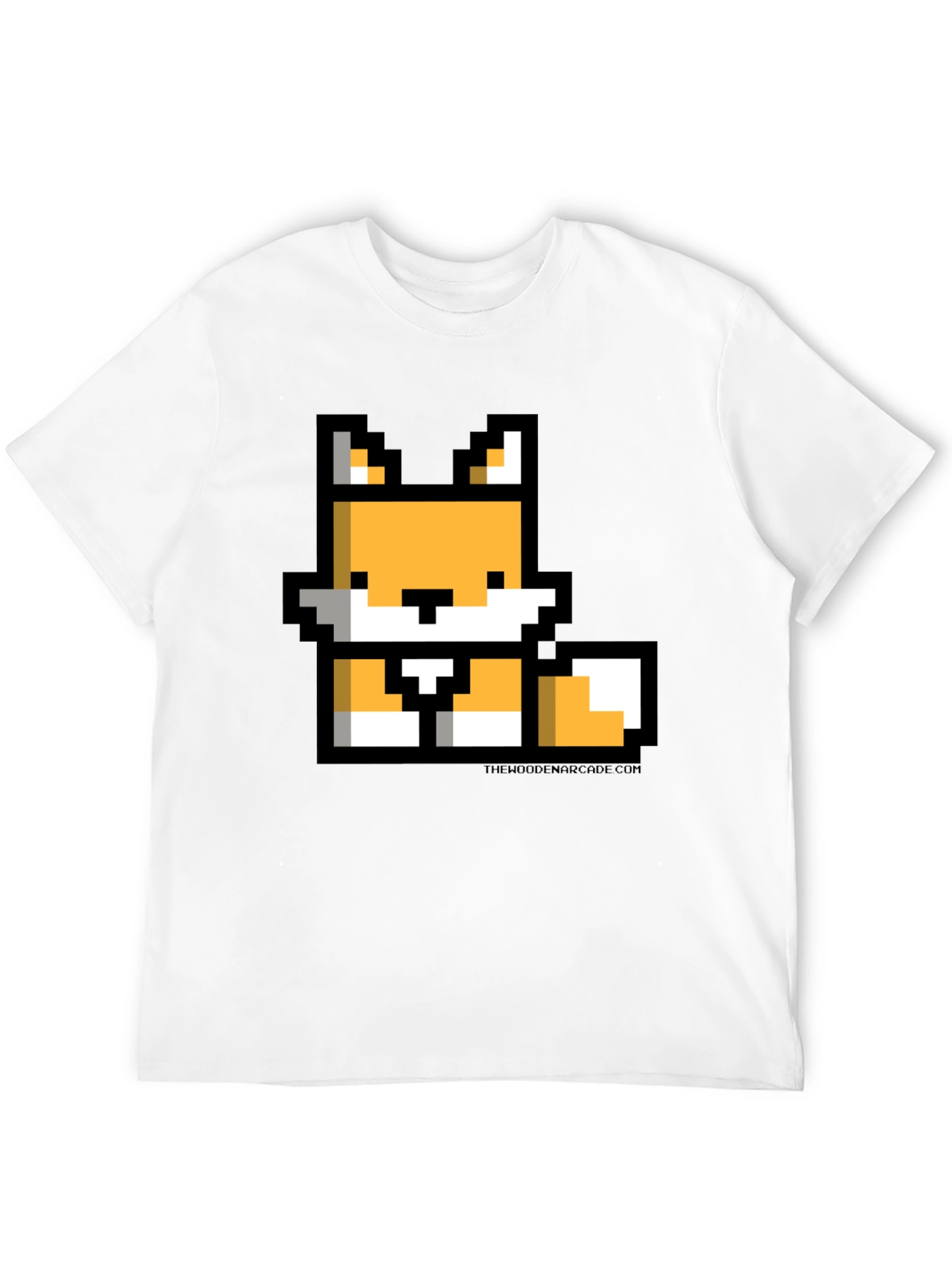 Pixel Fox Black T-Shirt - Gamer Style