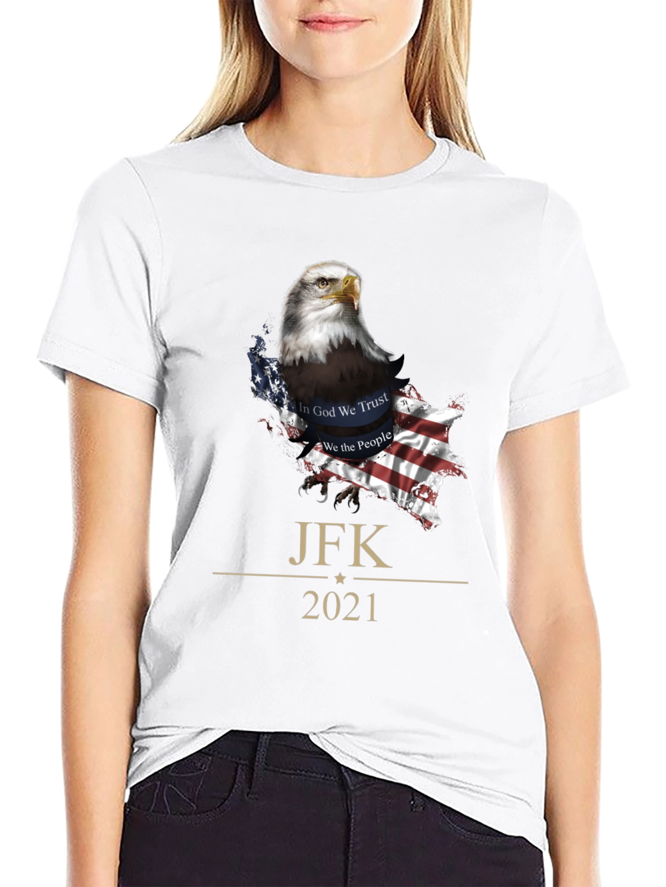 JFK 2021 Patriotic Eagle T-Shirt
