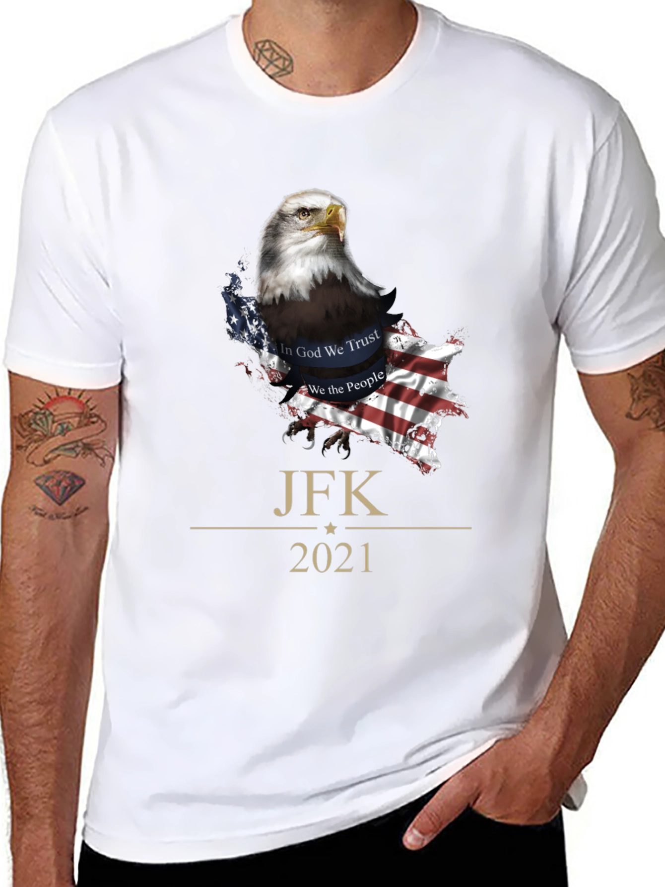 JFK 2021 Patriotic Eagle T-Shirt