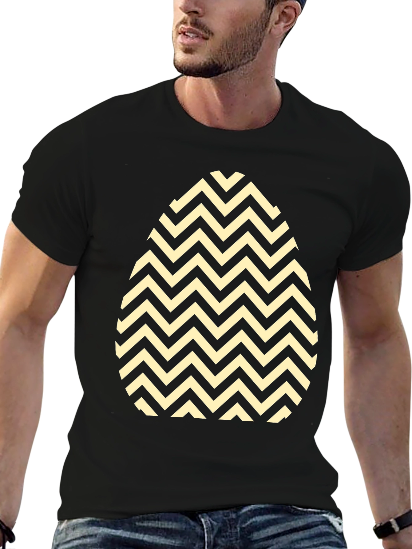 Easter Egg Chevron Pattern T-Shirt