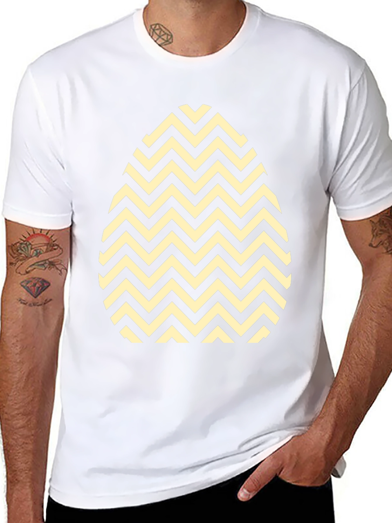Easter Egg Chevron Pattern T-Shirt
