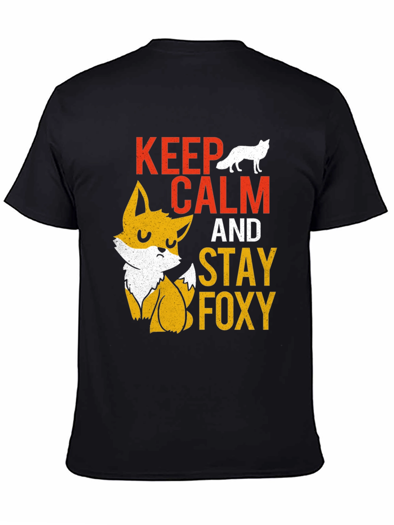 Keep Calm Stay Foxy T-Shirt - Cute Graphic Tee
