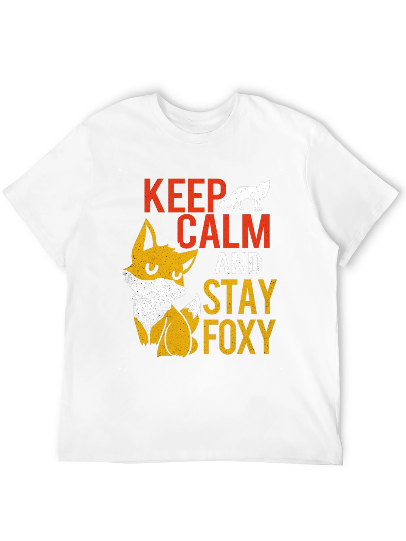 Keep Calm Stay Foxy T-Shirt - Cute Graphic Tee