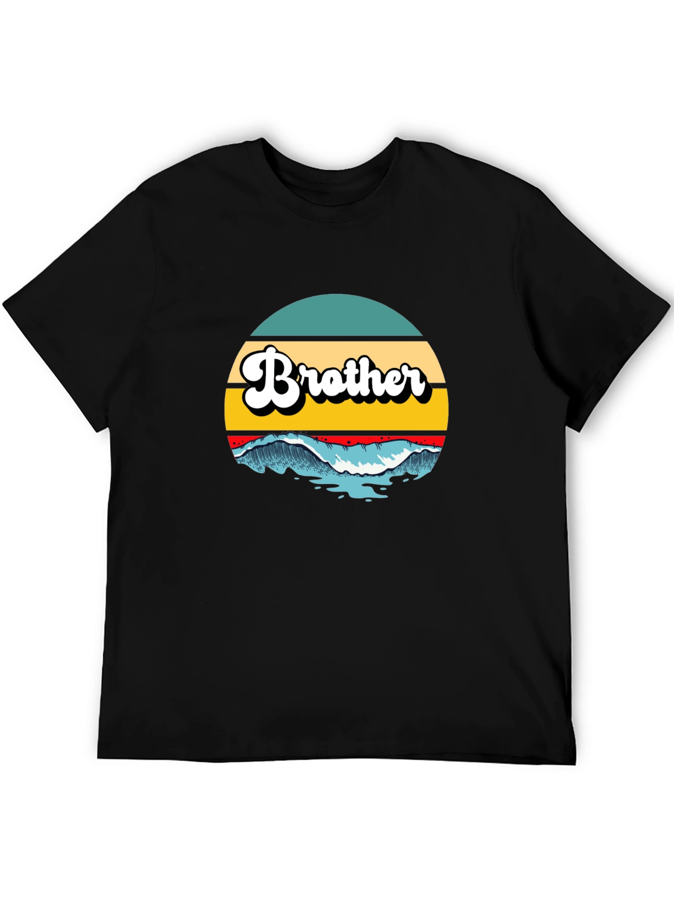 Brother Wave Graphic Tee - Cool Retro Style