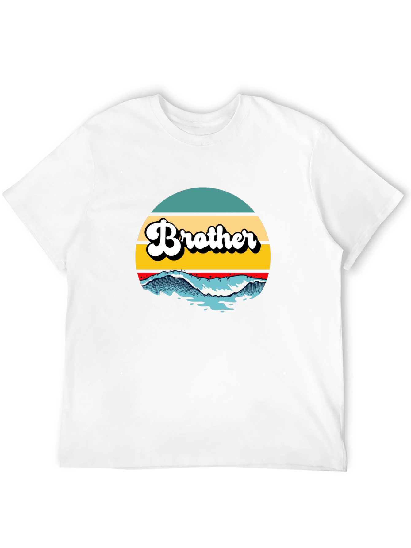 Brother Wave Graphic Tee - Cool Retro Style