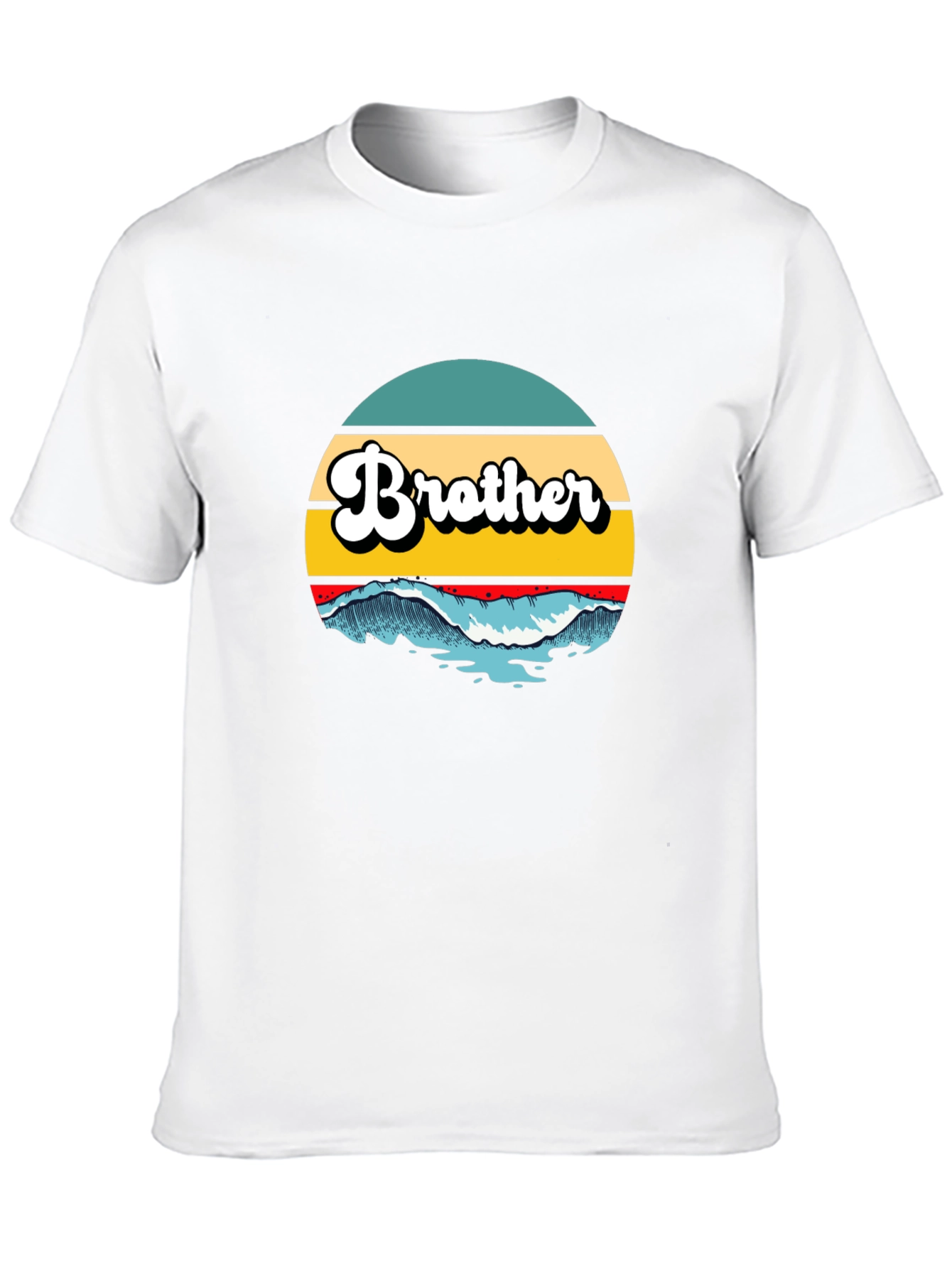 Brother Wave Graphic Tee - Cool Retro Style