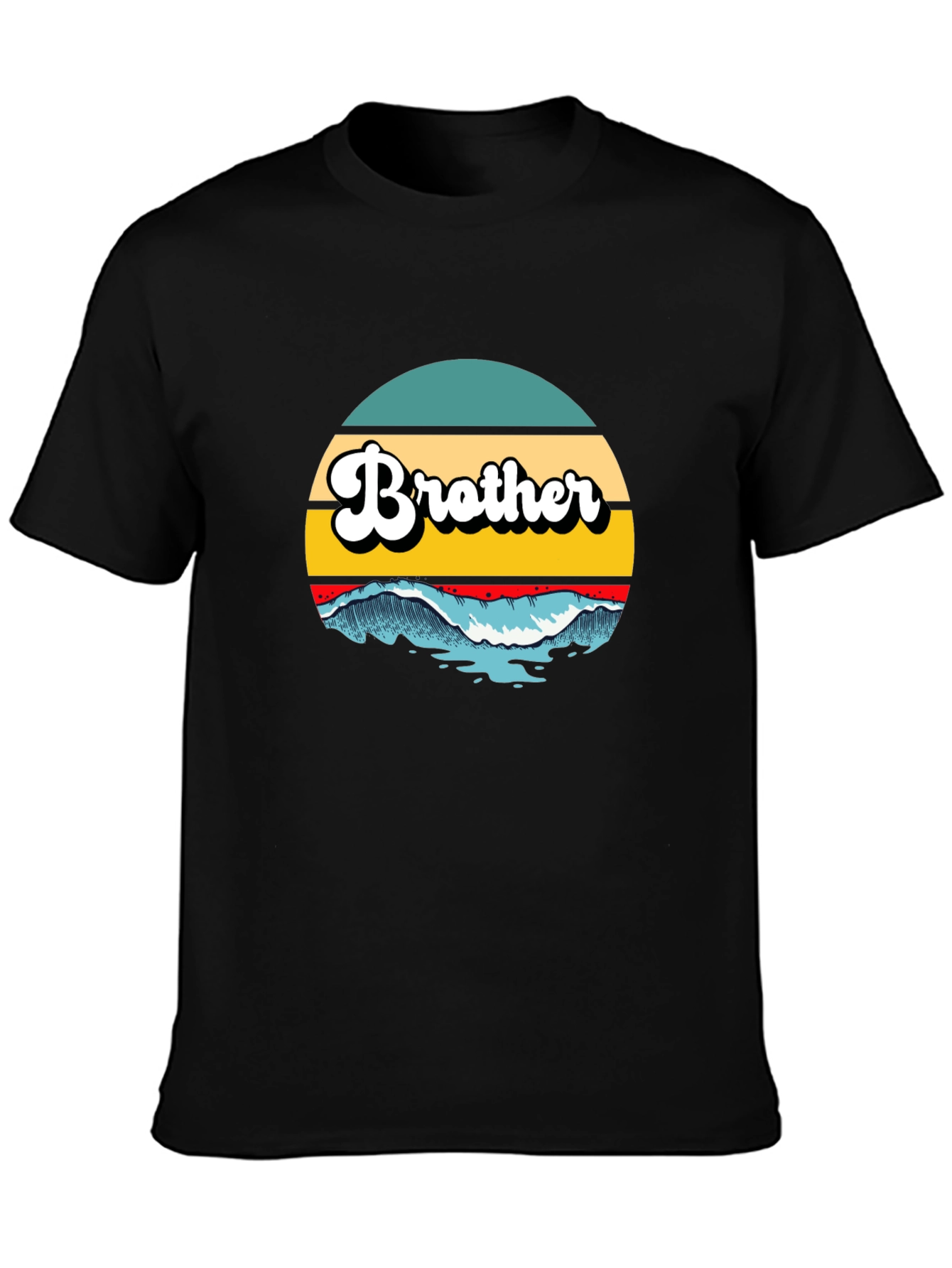 Brother Wave Graphic Tee - Cool Retro Style