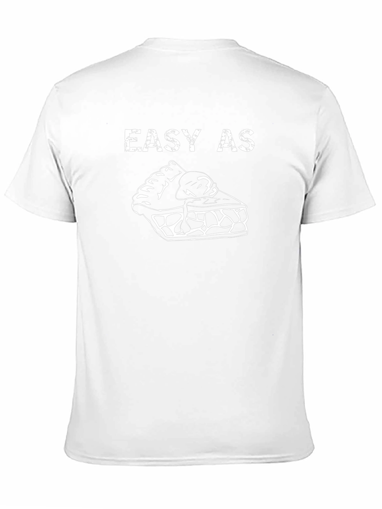 Easy As Pie Graphic Tee - Black Cotton T-Shirt