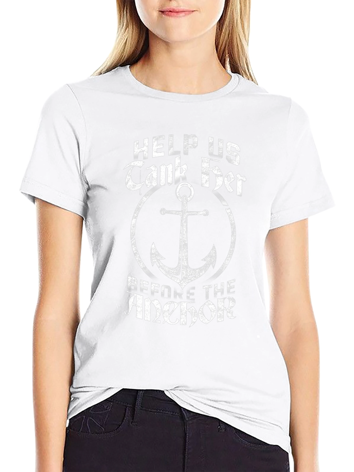 Tank Her Before The Anchor Black T-Shirt