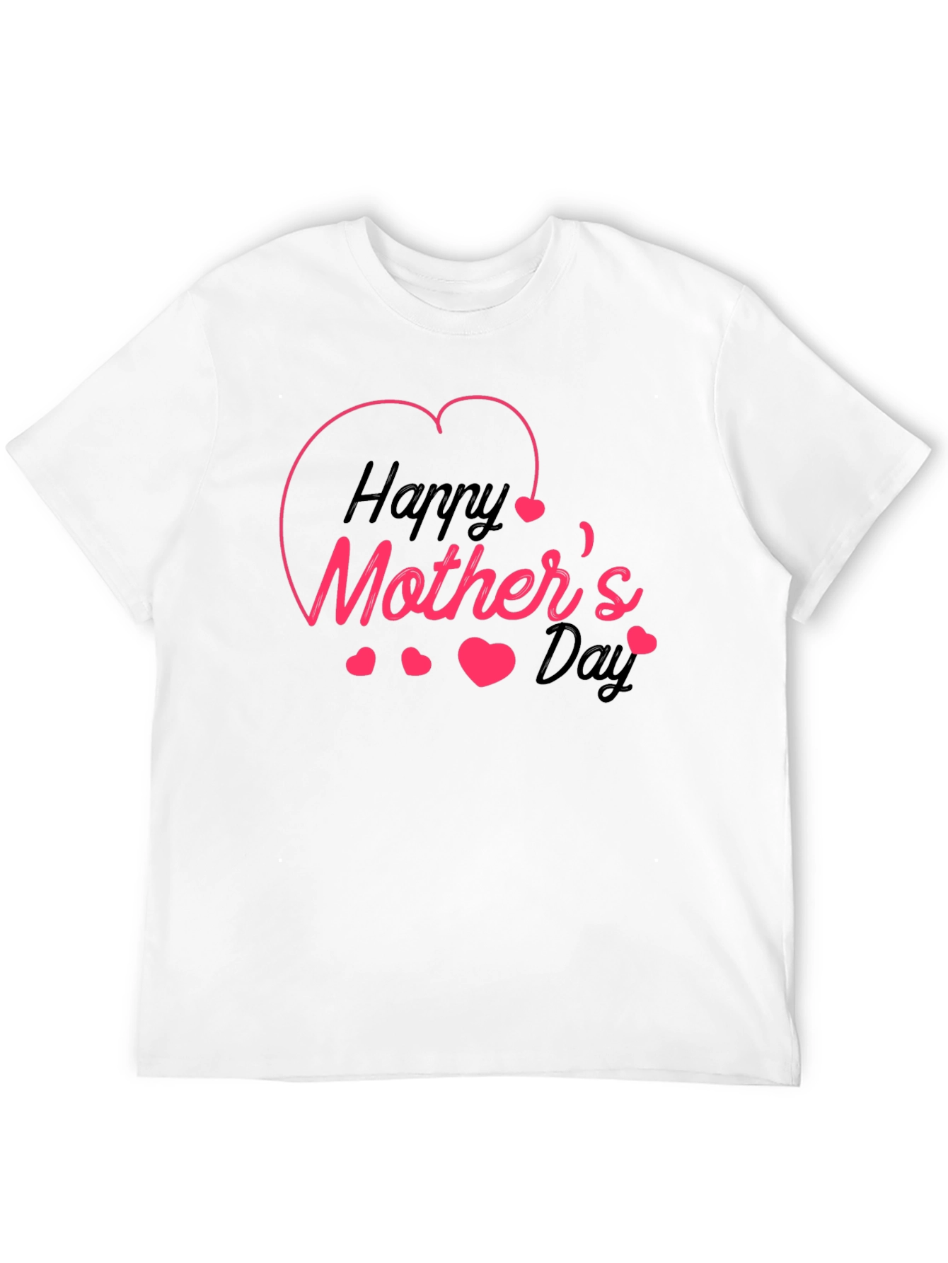 Happy Mothers Day Black T-Shirt