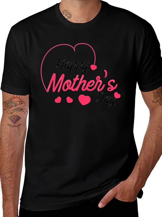 Happy Mothers Day Black T-Shirt