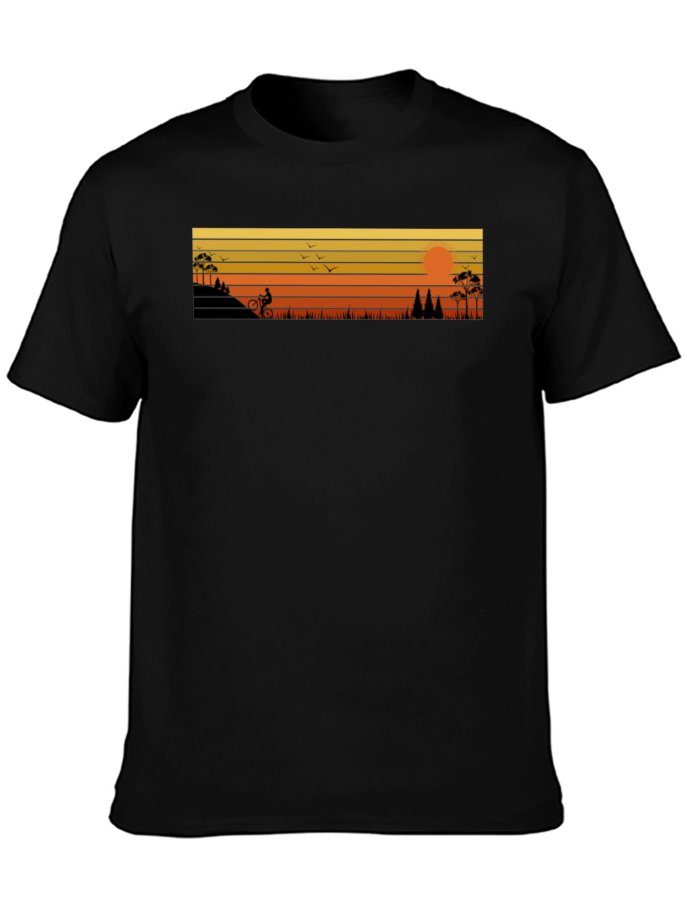 Mountain Biker Sunset Tee