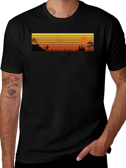 Mountain Biker Sunset Tee
