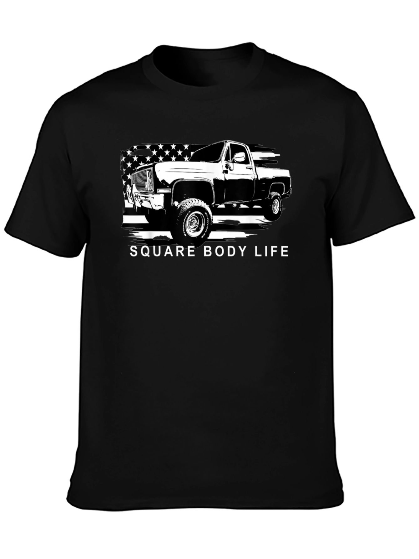 Square Body Life Truck Graphic T-Shirt