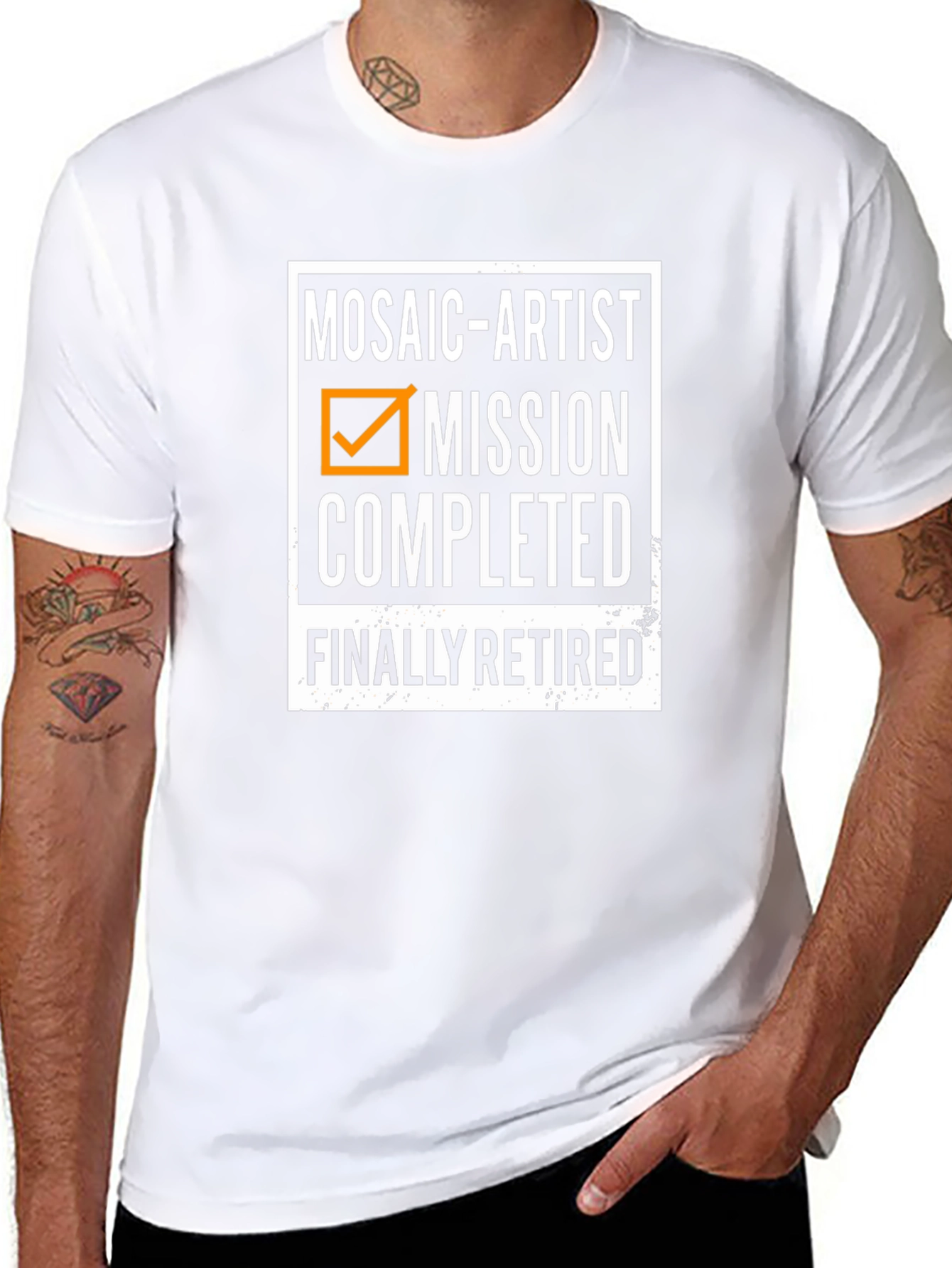 Mosaic Artist Retirement T-Shirt - Mission Completed