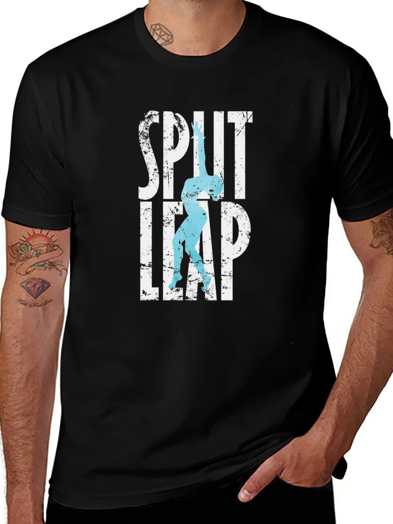 Split Leap Graphic Tee - Artistic Gymnastics Shirt