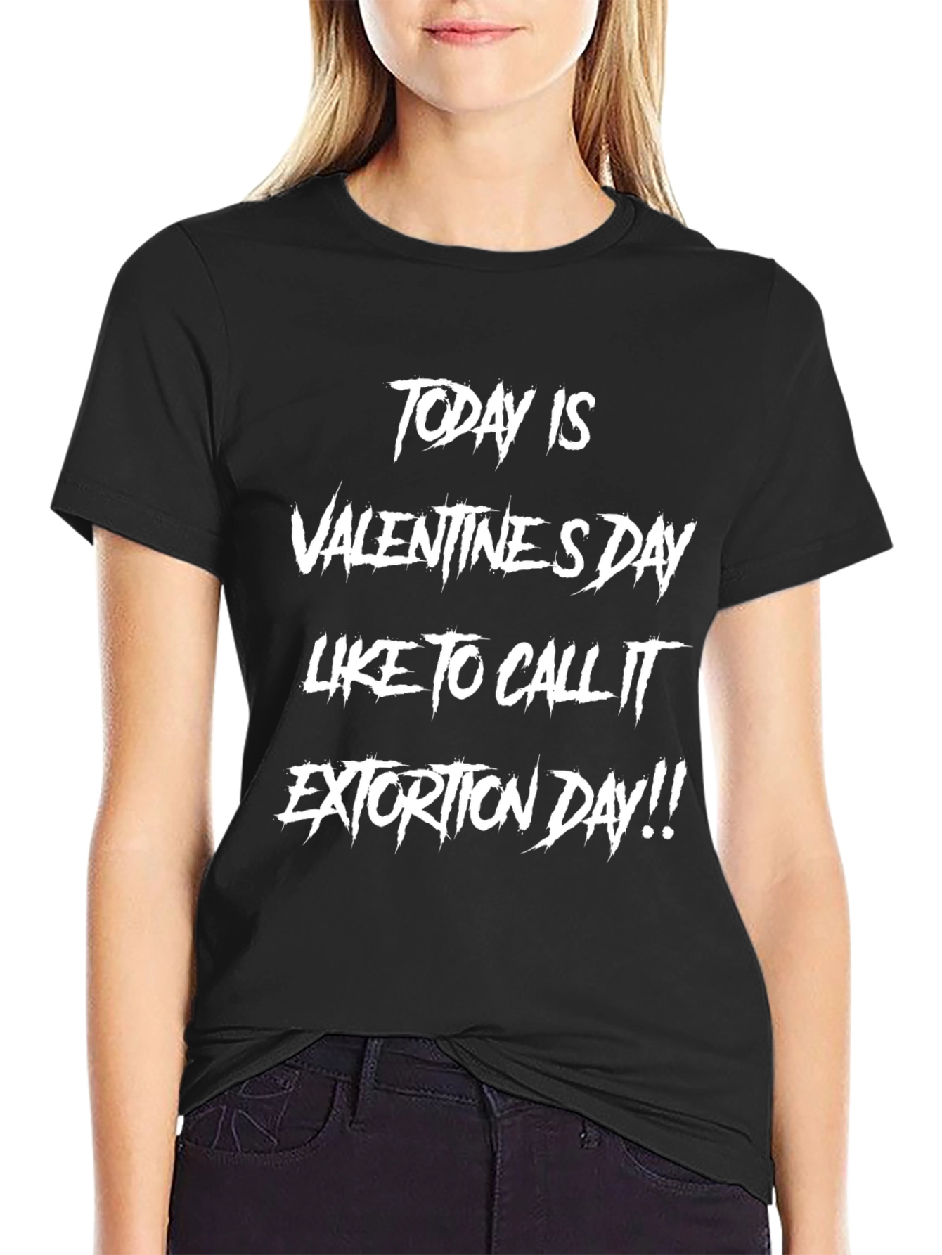 Valentines Day Extortion Day Graphic T-Shirt