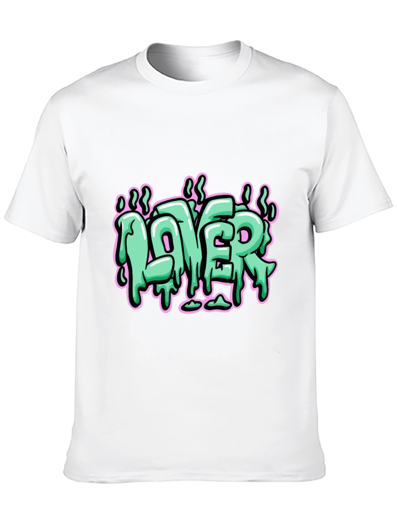 LOVER Graphic Print Black T-Shirt