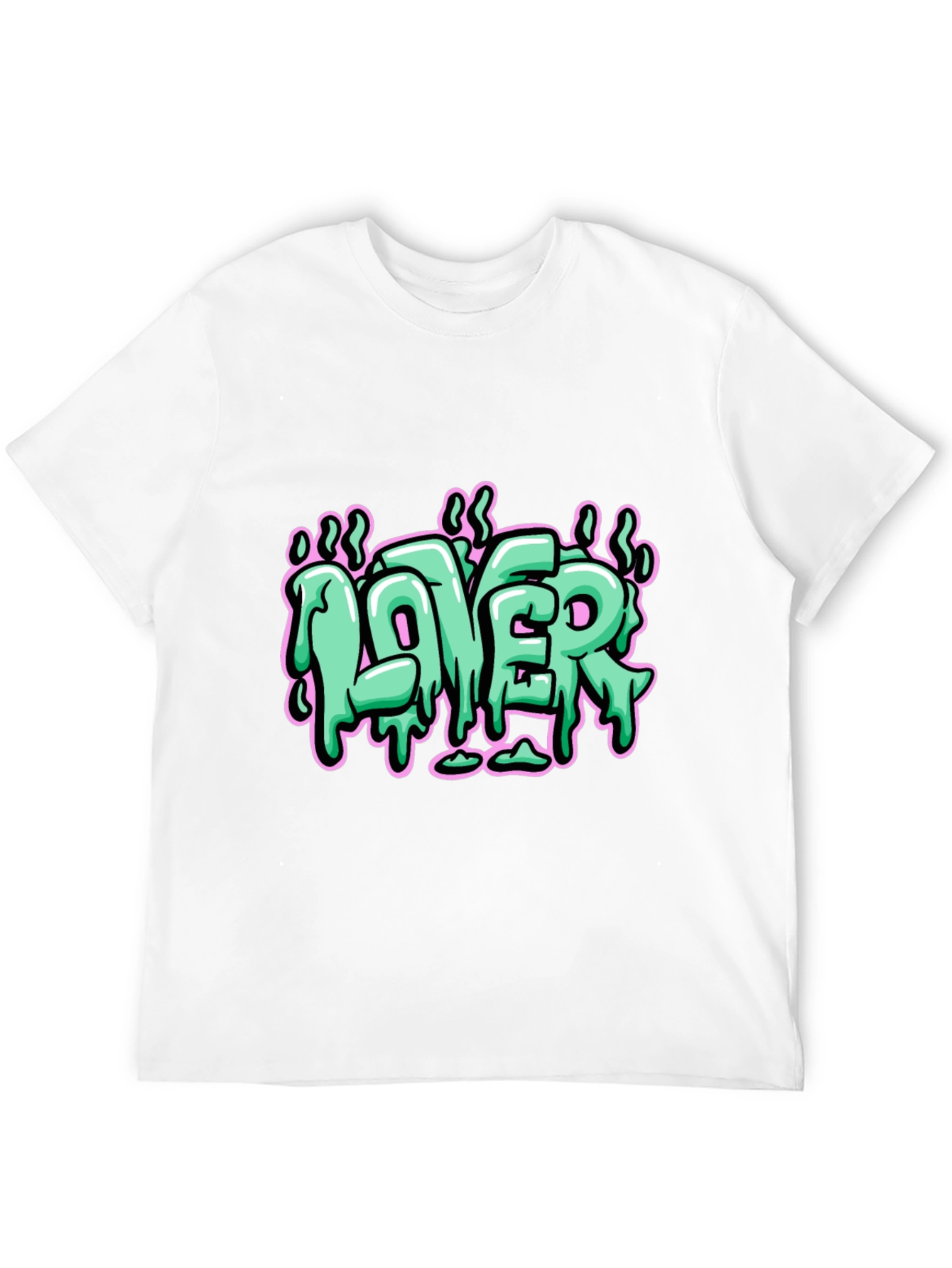 LOVER Graphic Print Black T-Shirt