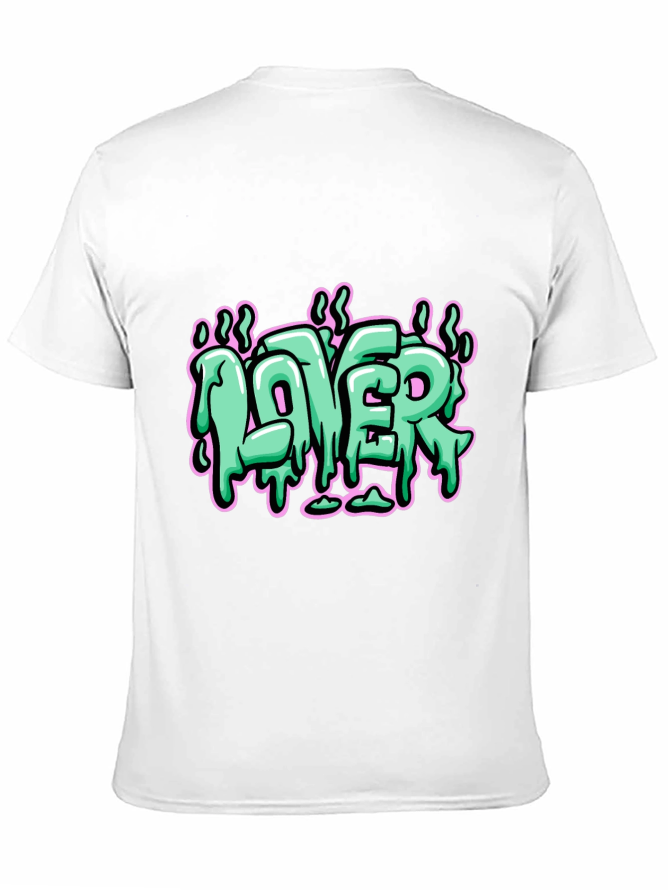 LOVER Graphic Print Black T-Shirt