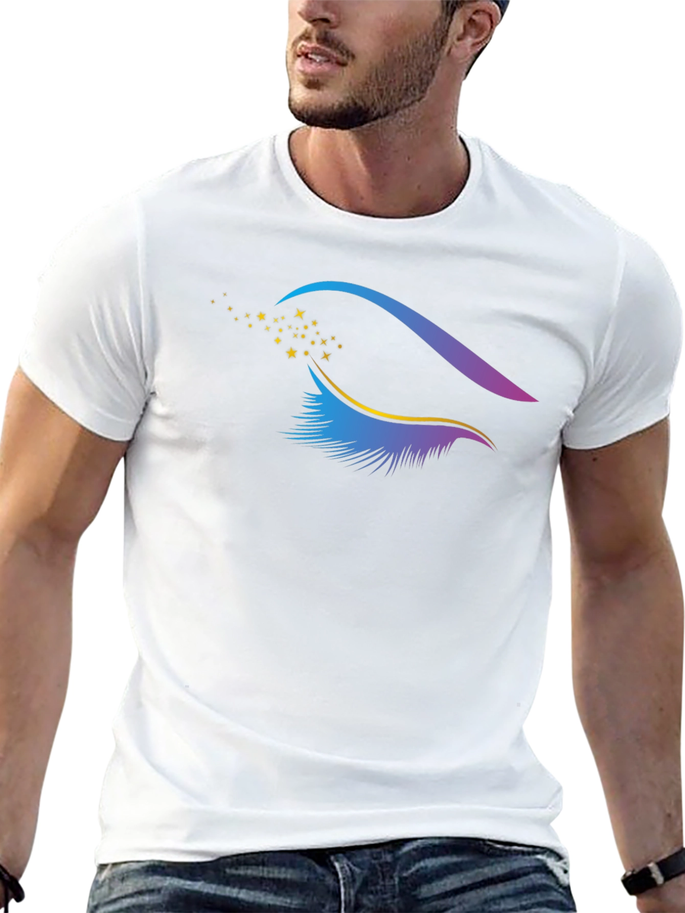 Eye Lashes Black Tee