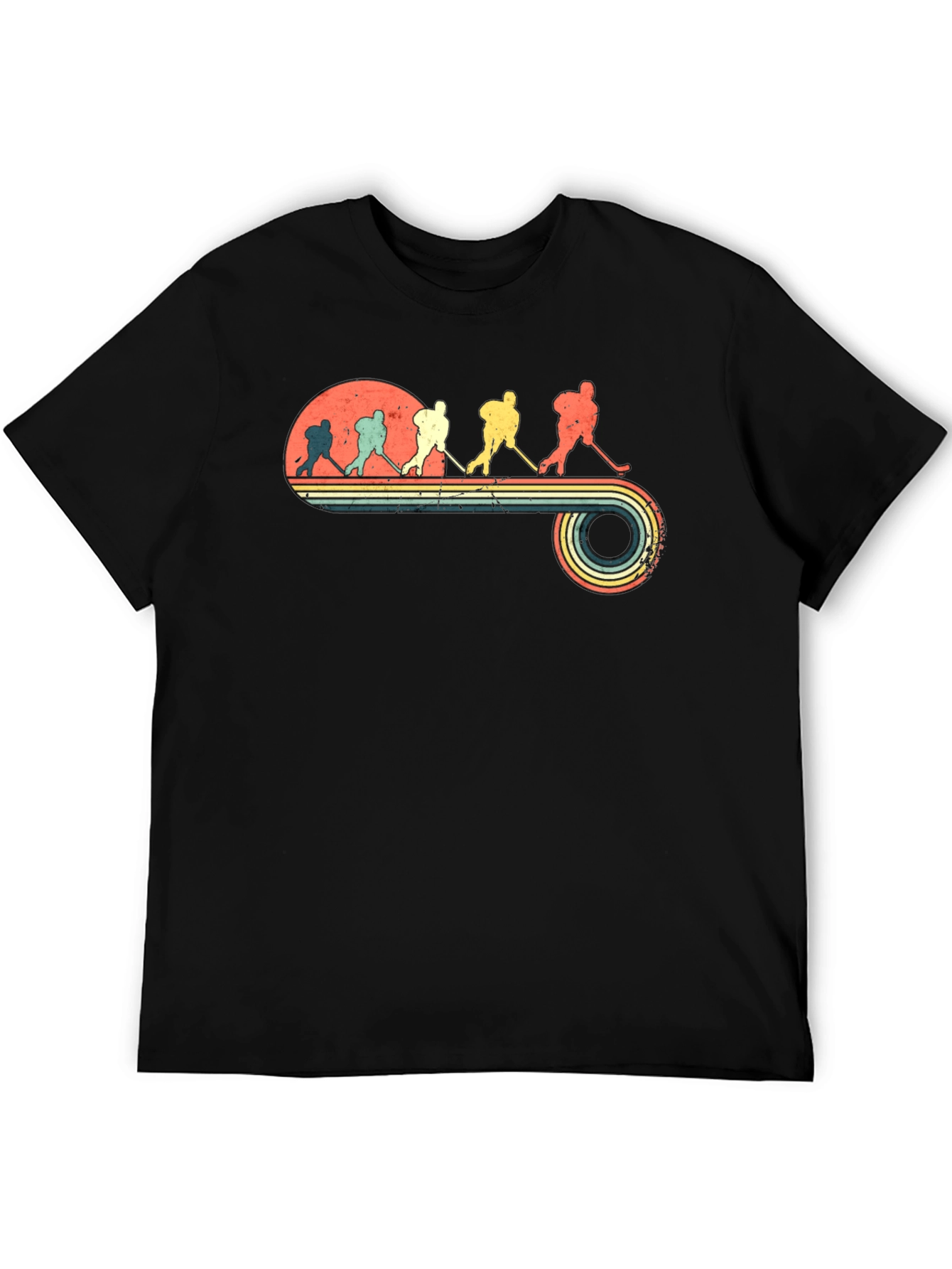 Retro Hockey Evolution Graphic T-Shirt