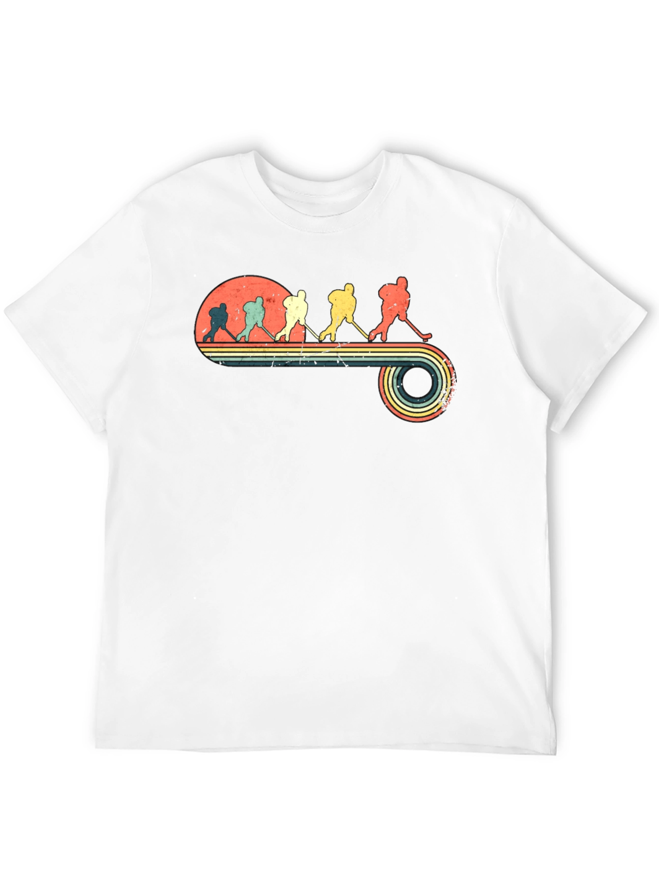 Retro Hockey Evolution Graphic T-Shirt
