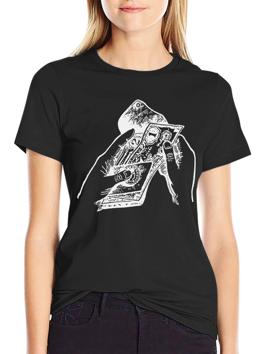 Black T-Shirt with Graphic Print