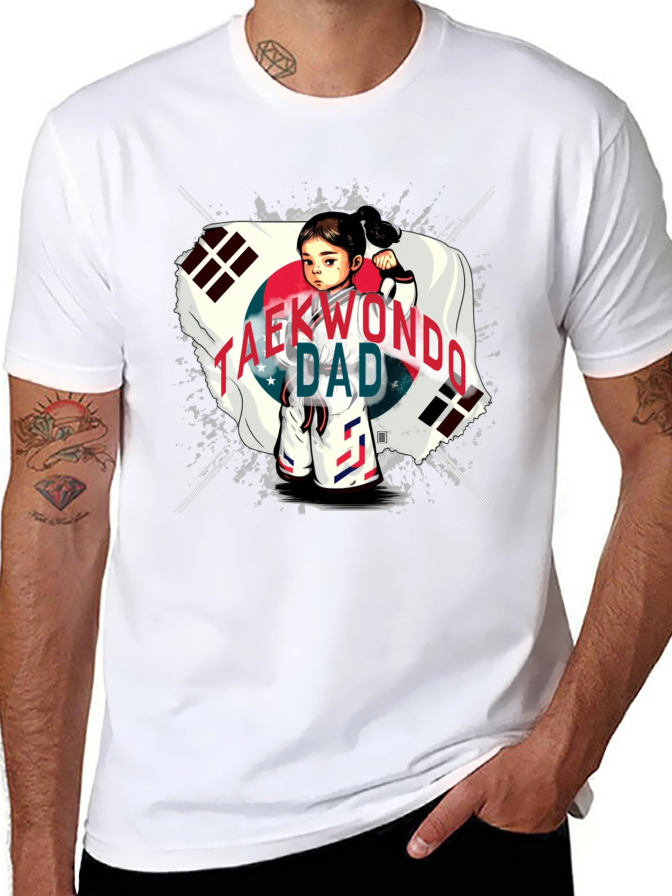 Taekwondo Dad T-Shirt - Korean Pride
