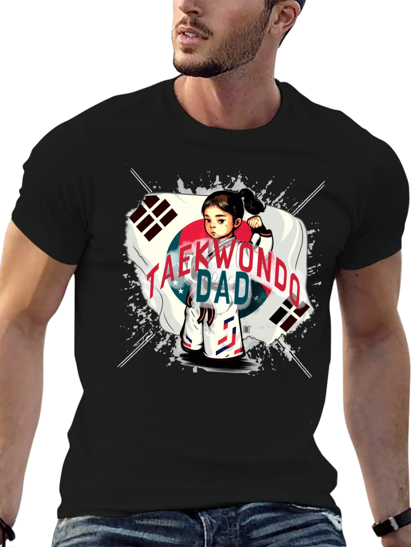Taekwondo Dad T-Shirt - Korean Pride