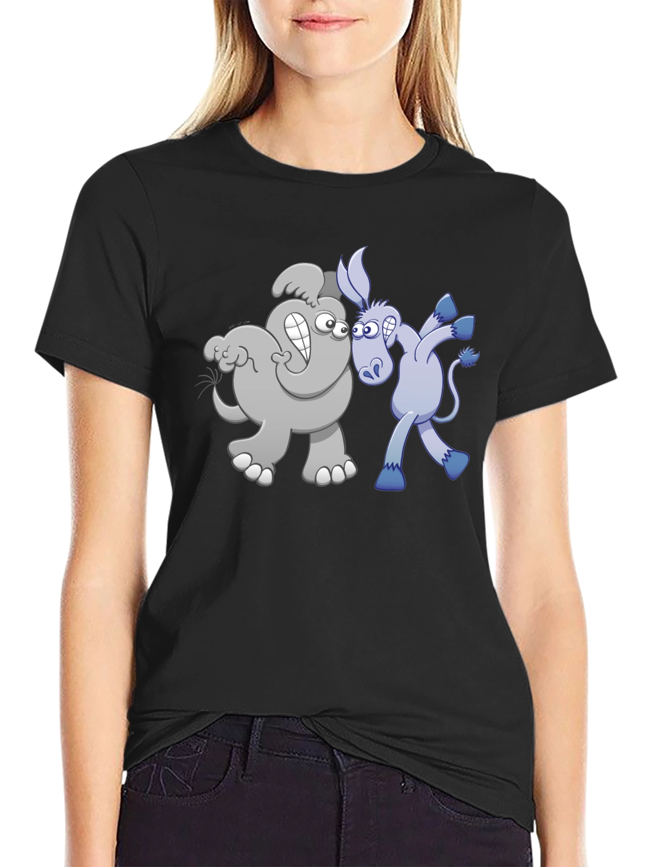 Political Cartoon Graphic Tee