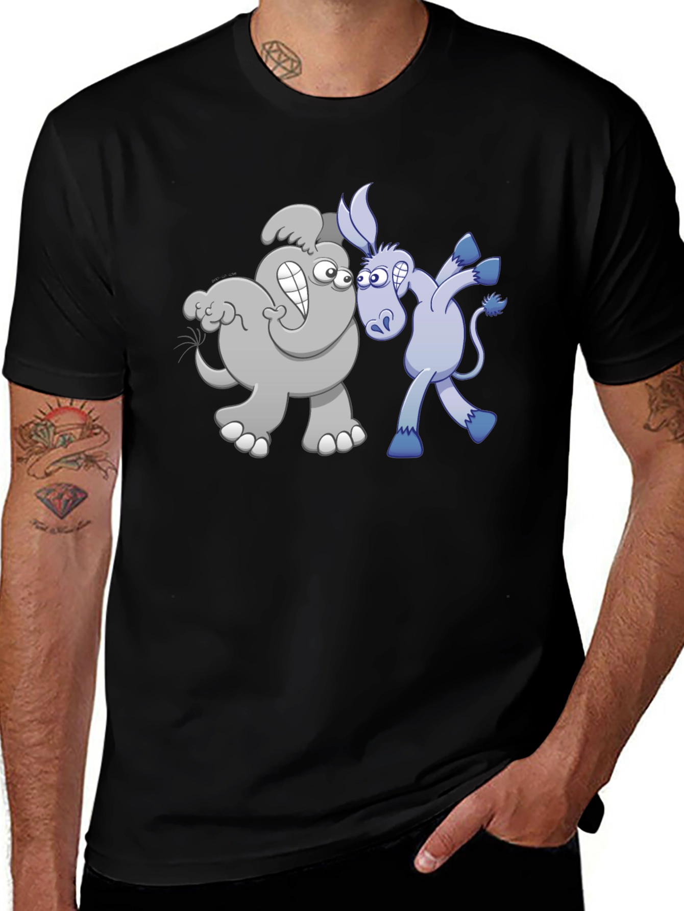 Political Cartoon Graphic Tee