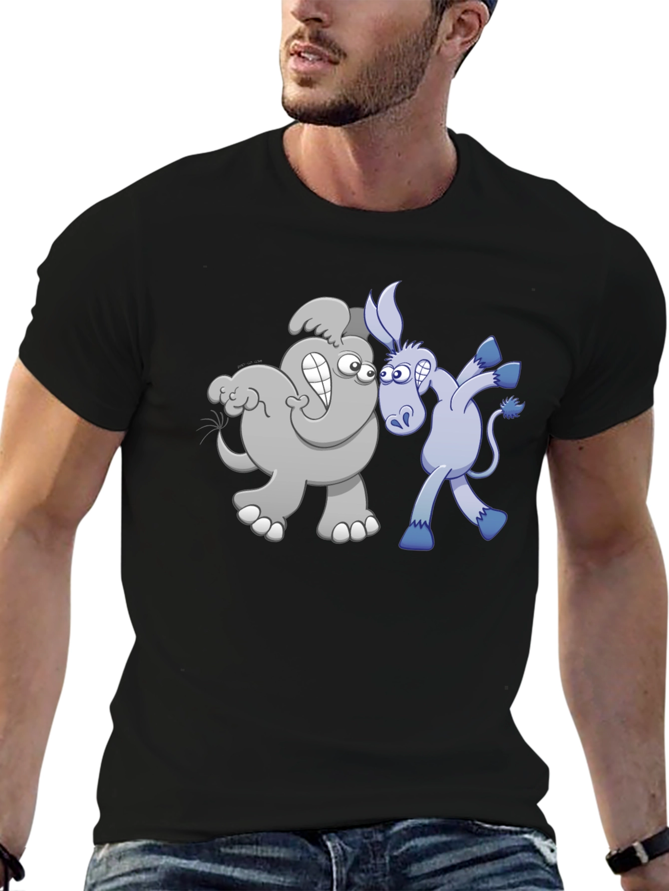 Political Cartoon Graphic Tee