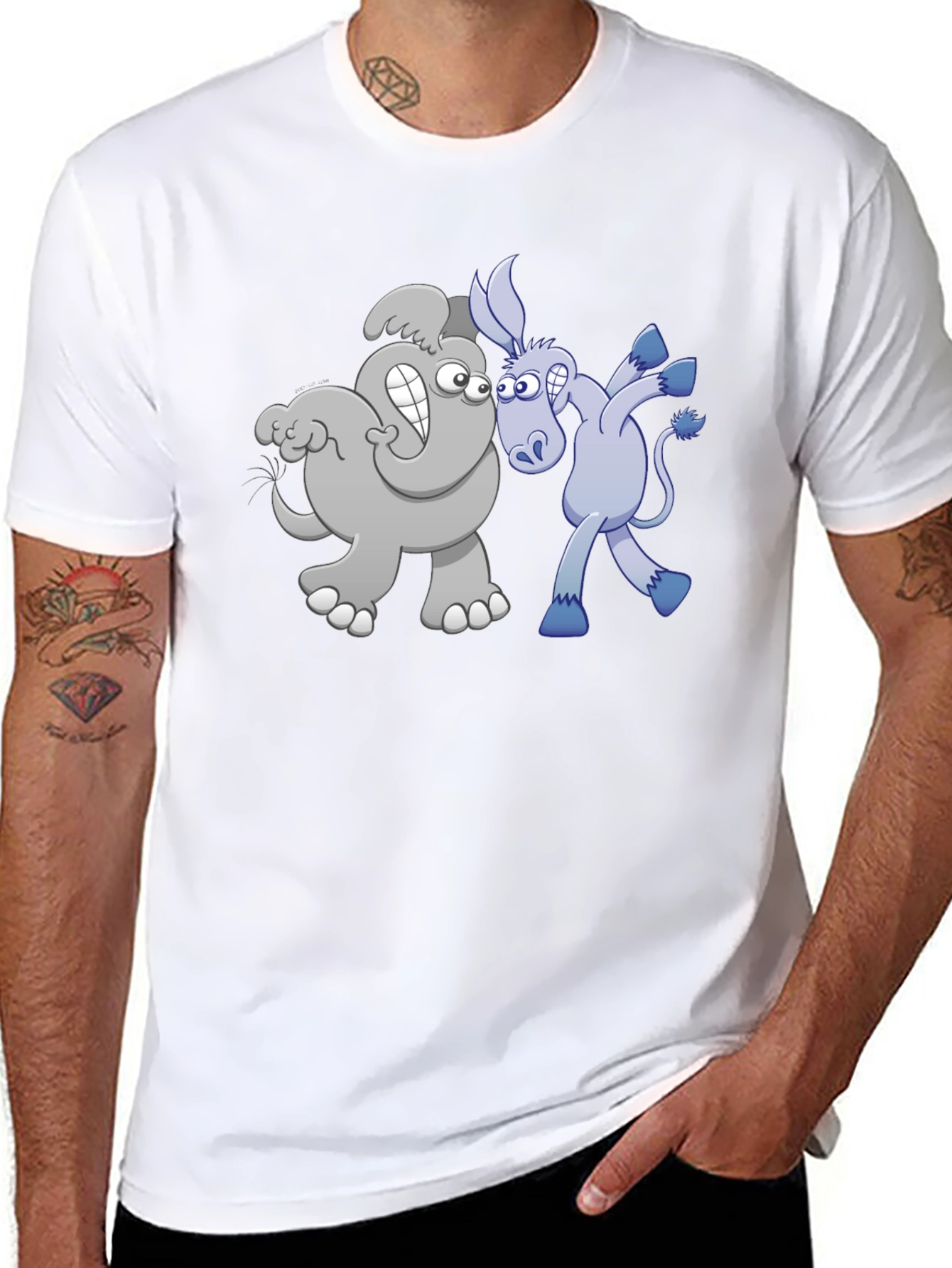 Political Cartoon Graphic Tee