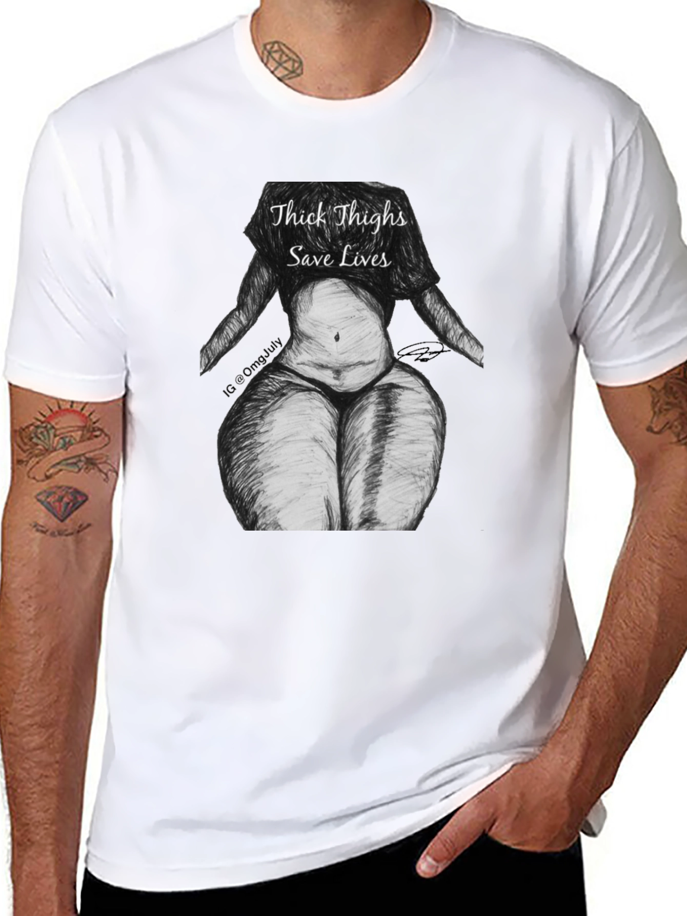Thick Thighs Save Lives Graphic T-Shirt
