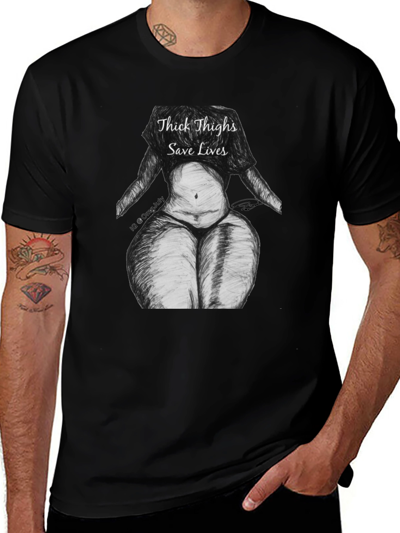 Thick Thighs Save Lives Graphic T-Shirt