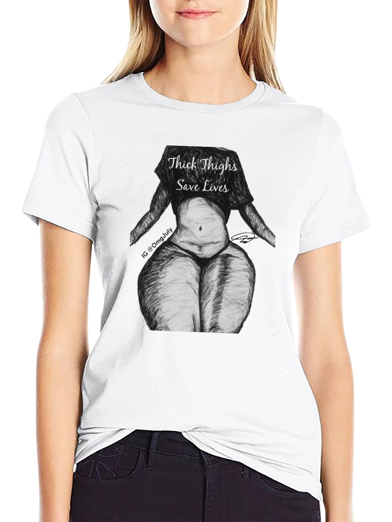 Thick Thighs Save Lives Graphic T-Shirt
