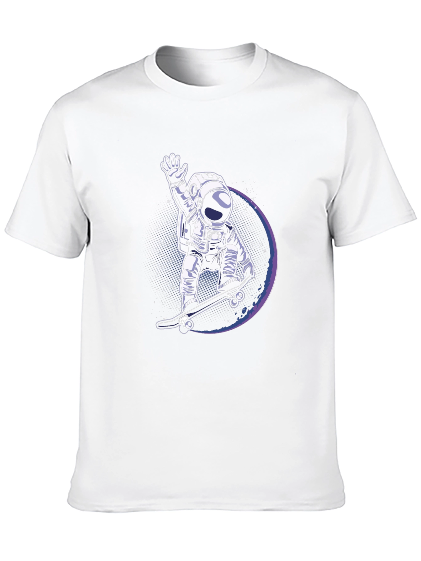 Astronaut Skateboarder Graphic Tee