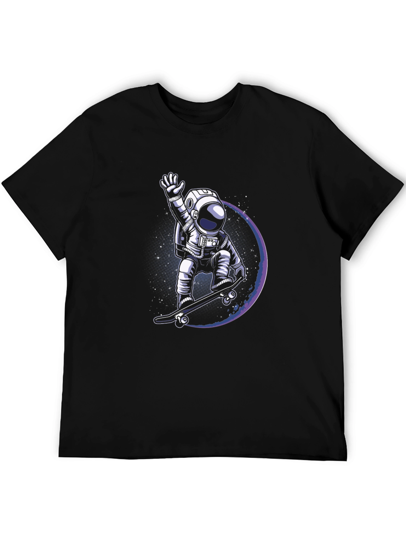 Astronaut Skateboarder Graphic Tee