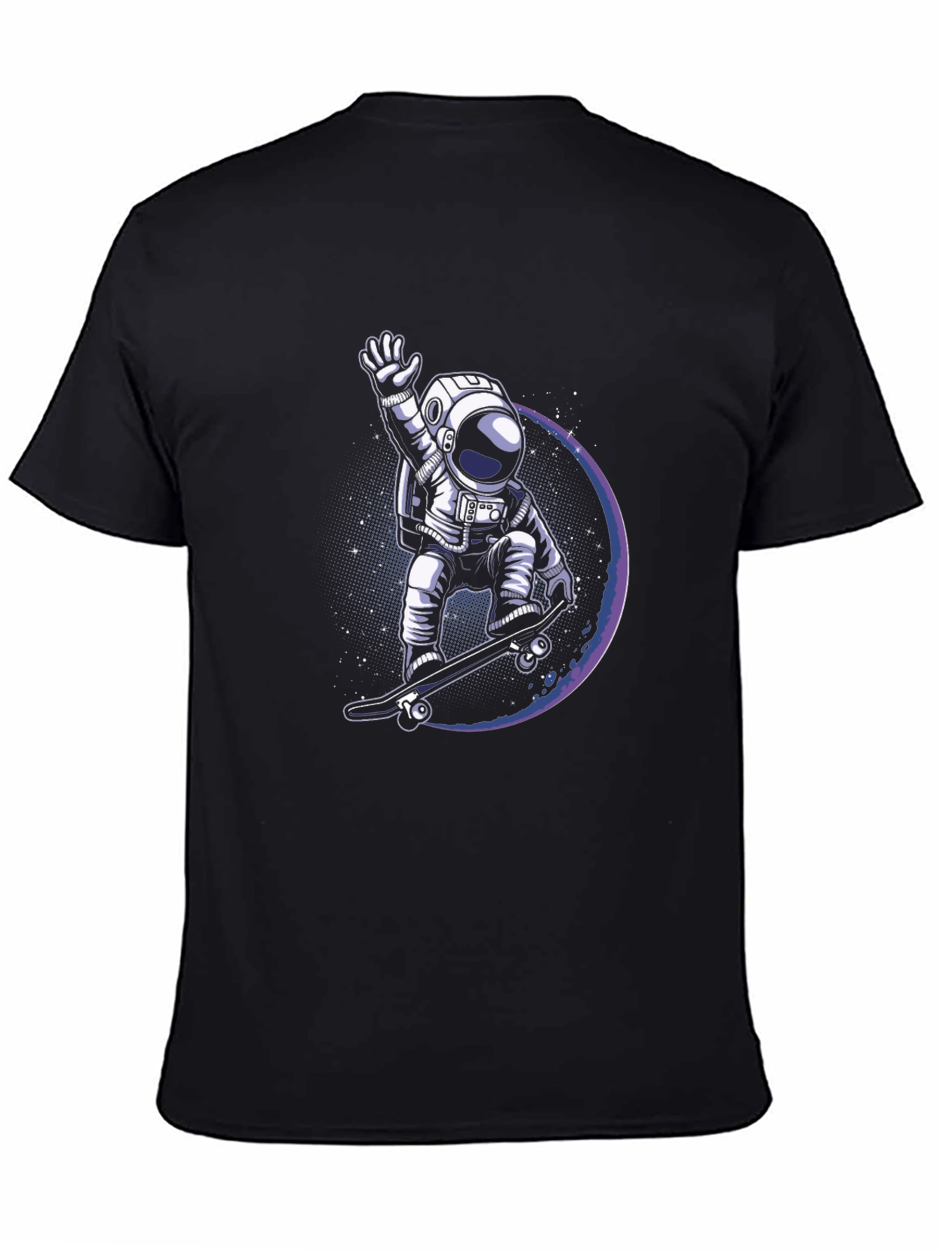 Astronaut Skateboarder Graphic Tee